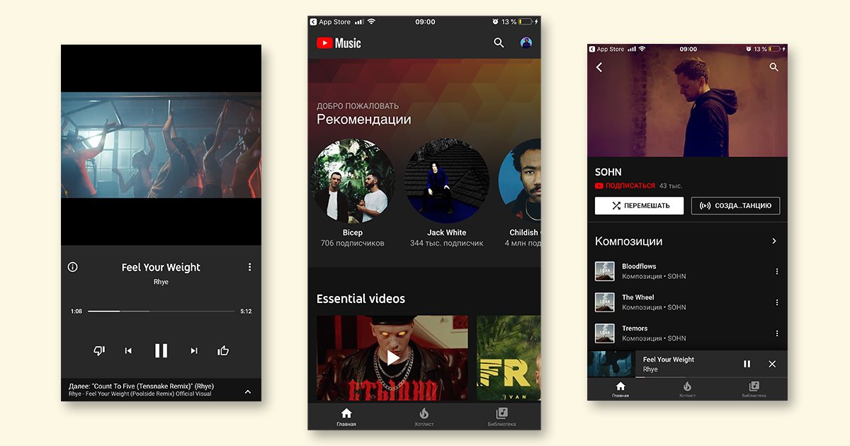 Youtube music premium на андроид