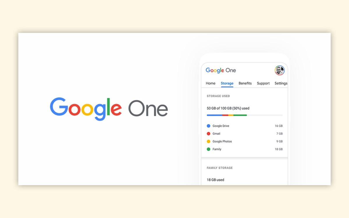 інтерфейс Google One