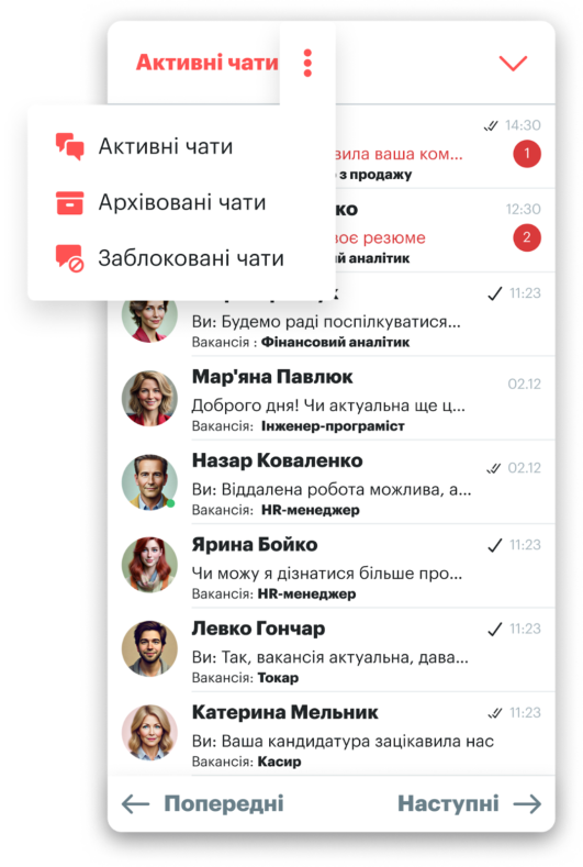 Чати на robota.ua