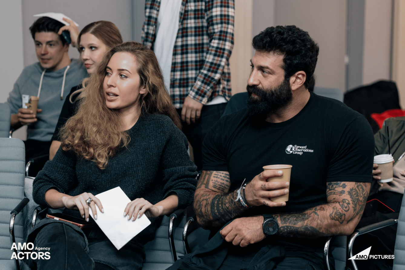 Катя Щекатурова та Даніель Салем на воркшопі AMO Actors Agency