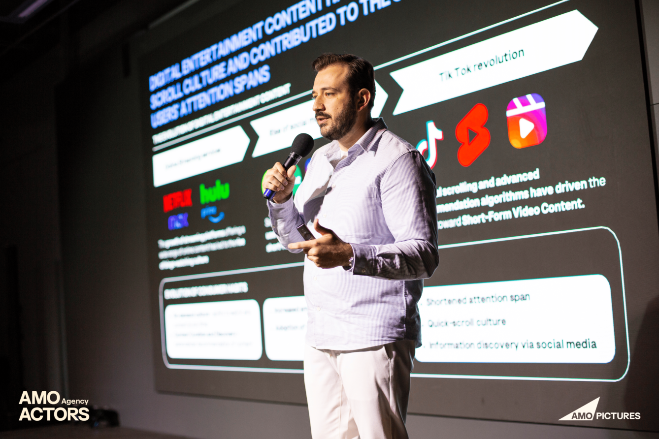 Виступ СЕО AMO Pictures Анатолія Дудінського на AMO Actors Gathering